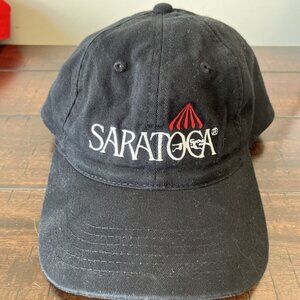 Saratoga Vintage Race Aug 26, 2000 Black Adjustable Snapback Hat Horse Racing